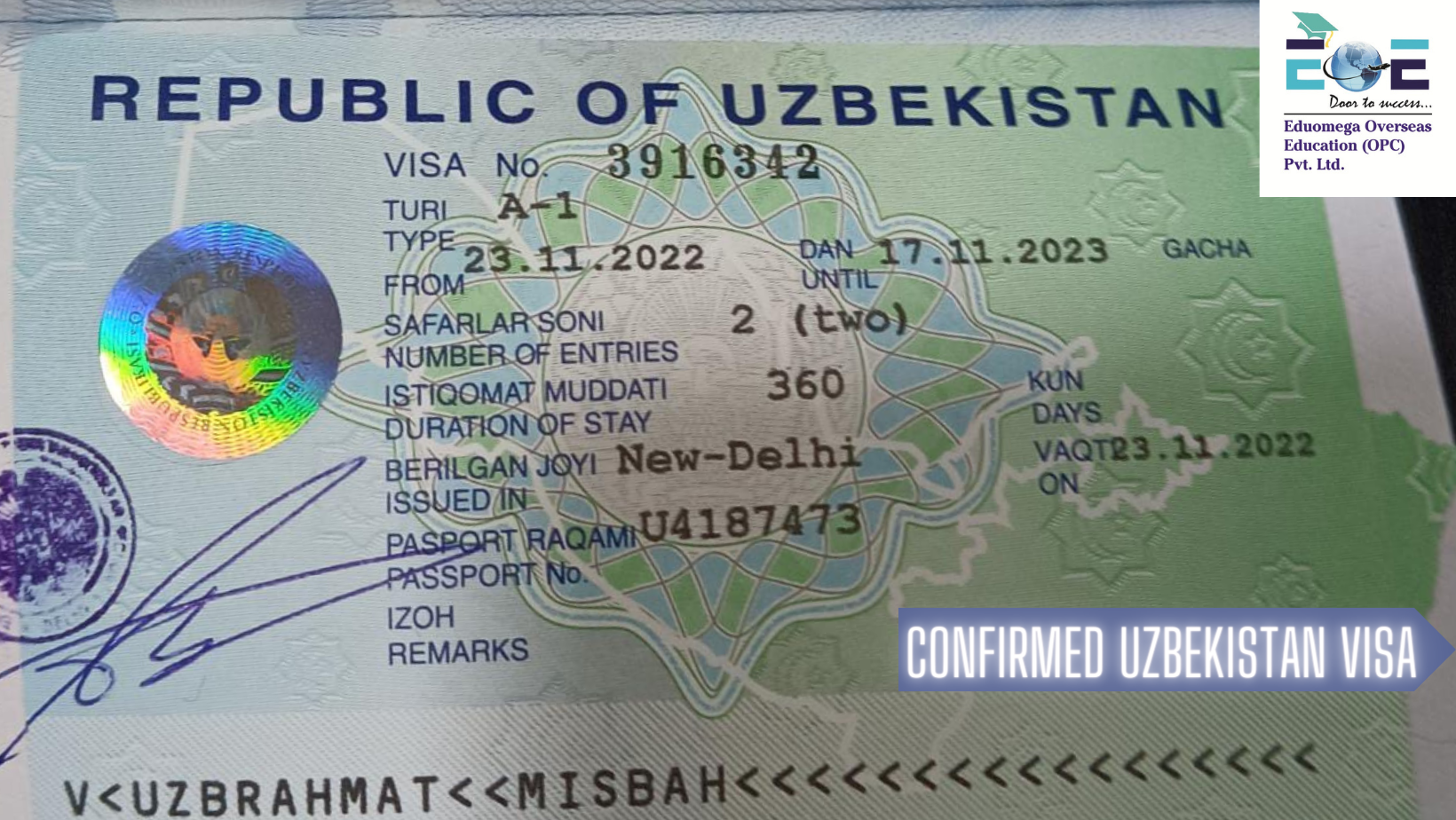 Uzbekistan visa 2
